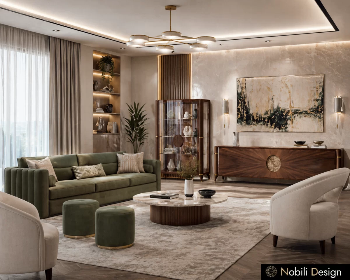 Arhitectura de interior living pentru Living Casa Moderna, concept pentru familie, Nobili Interior Design