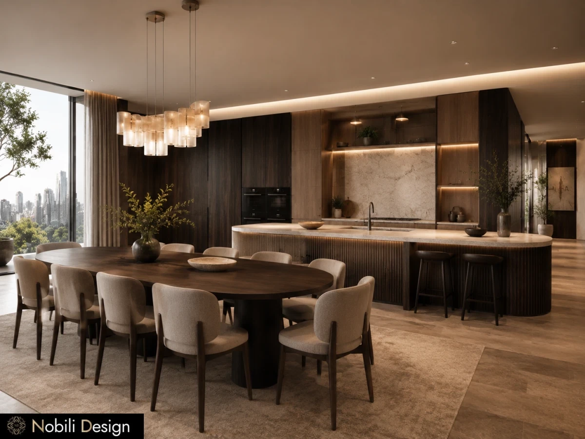 Arhitectura de interior bucatarie pentru Amenajare Casa Moderna Premium, concept pentru familie, Nobili Interior Design